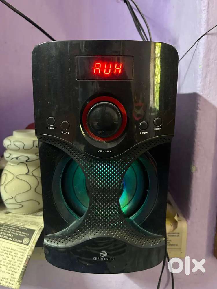 Zebronics 4.1 speaker & Sub-woofer with remote and changing light