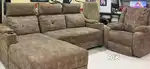 L shape sofa with recliner