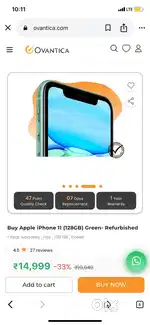 iPhone 11 128 gb green colour