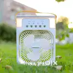 Mini air cooler fan 5 mist spray humidifier 3 speed 500 pese available