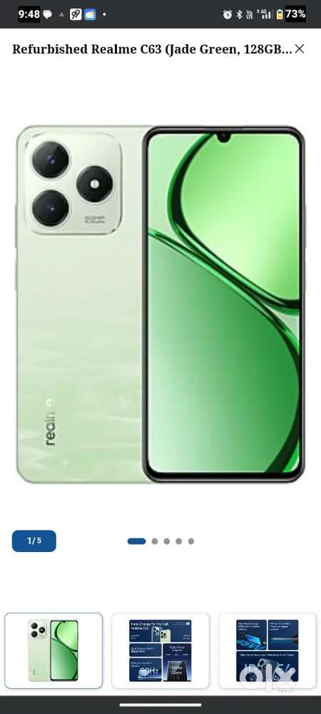 2 months old mobile realme C63 4g 7999