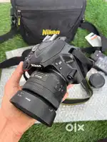 Nikon d3400 dslr with 35mm F1.8 prime lens