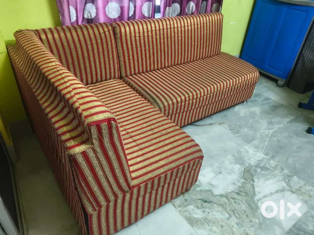 L Shape 5 Seater Sofa with Cover