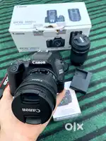Canon DSLR camera 200d mark ii , brand new condition  With two lenses
