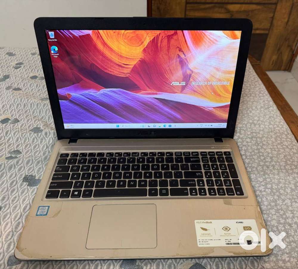 ASUS vivobook laptop - i3 processor