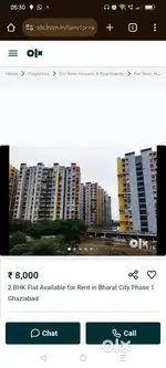 1 BHK Flat Available for Rent @8000/M
