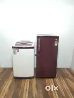 Videocon top load washing machine and lg single door refrigerator