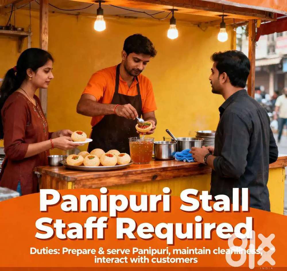 Pani Puri Cook / Worker (पानीपुरी कुक / वर्कर)