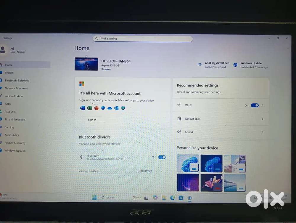 Acer aspire 5 11th gen Intel irisx graphics 1tb storage