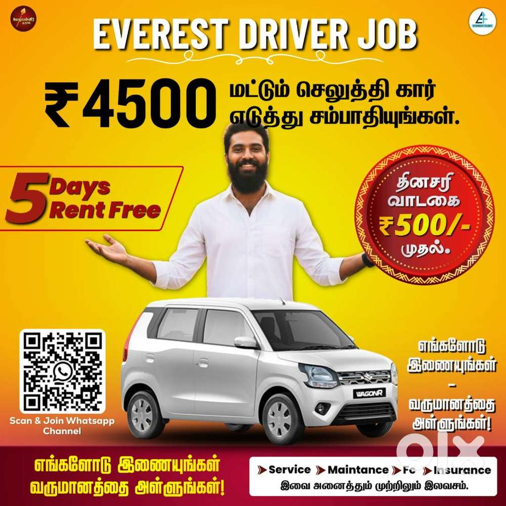 Everest Fleet - Velupanneer Groups Driver Job - Driver Wanted - Uber