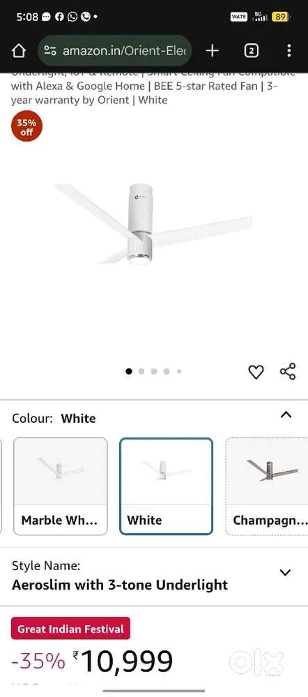 Orient electric fan mpr 10999