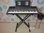 Yamaha I500 keyboard, black cover bag, adapter, Keyboard stand, Manual