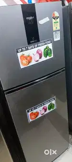 Double door fridge with warranty and good condition