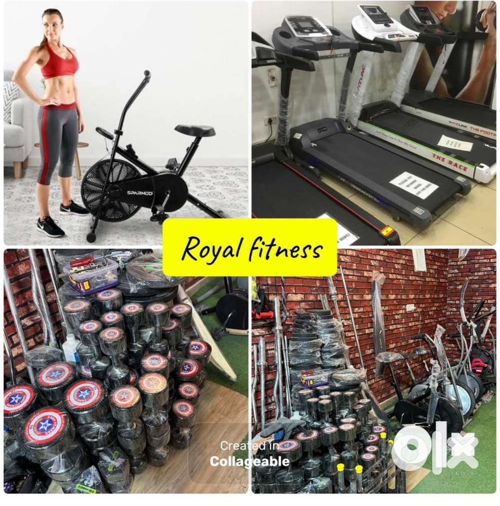 All gym equipment exercise cycle and treadmill available