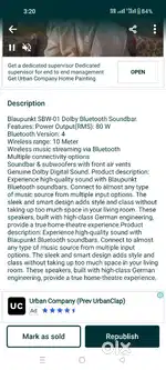 Blaupunkt SBW-01 Dolby Soundbar