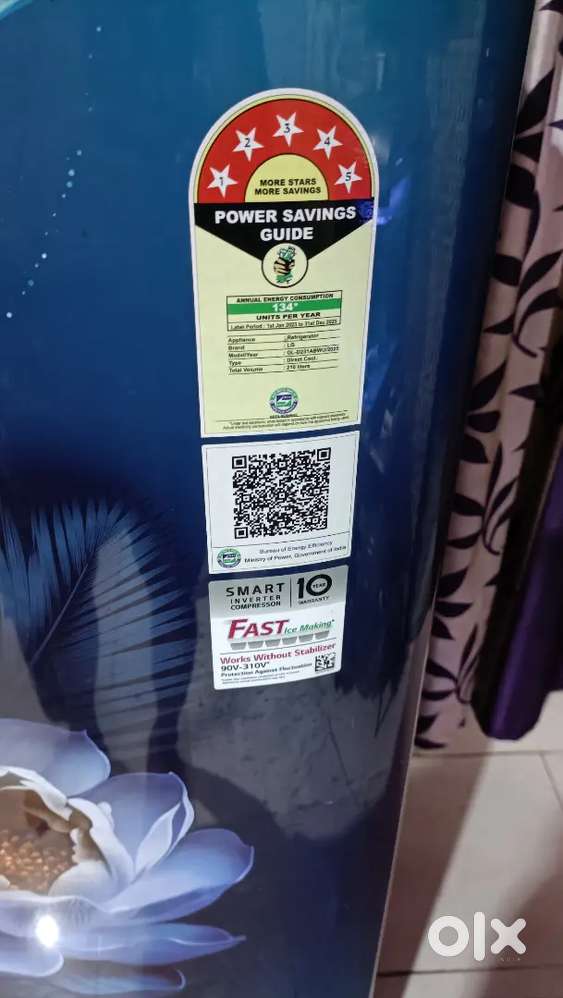 5 month old Lg.5* 210 liter fridge