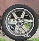 17 Inch 5 Hole 100 Pcd 7J 4 Used Refurbished Alloys &215/45/17 4 Tyers