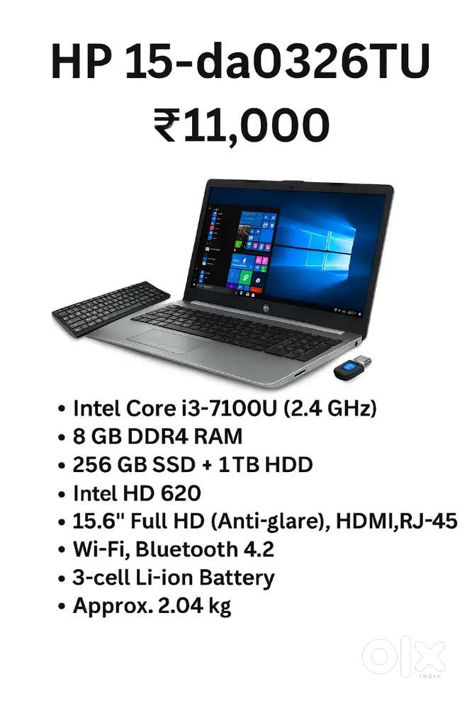 High Performance HP Laptop External Keyboard + USB Bluetooth