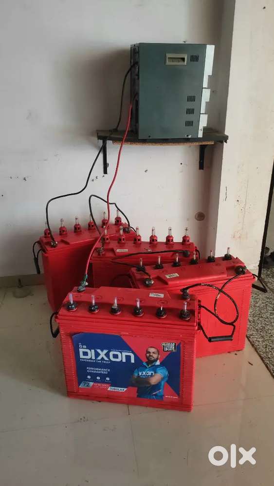 Luminous Inverter(48V) + 4 Battery(12V) for sale at reasonable price