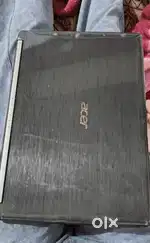 Acer laptop with charger and mouse