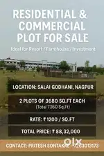 Residential and commercial plot for sale 7360 sqft