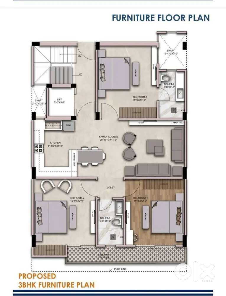 3 bhk flat canal road near Shivalik appartment