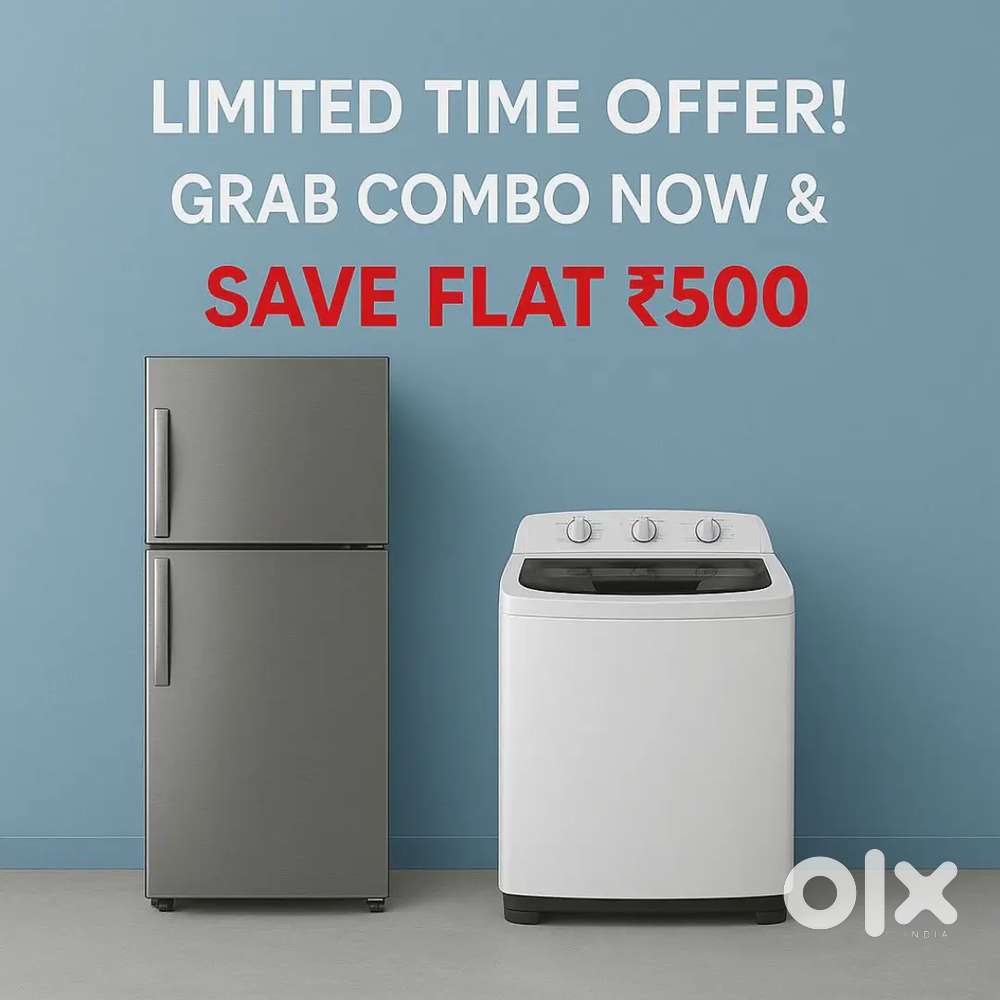 Double door and top load washing machine in good working condition