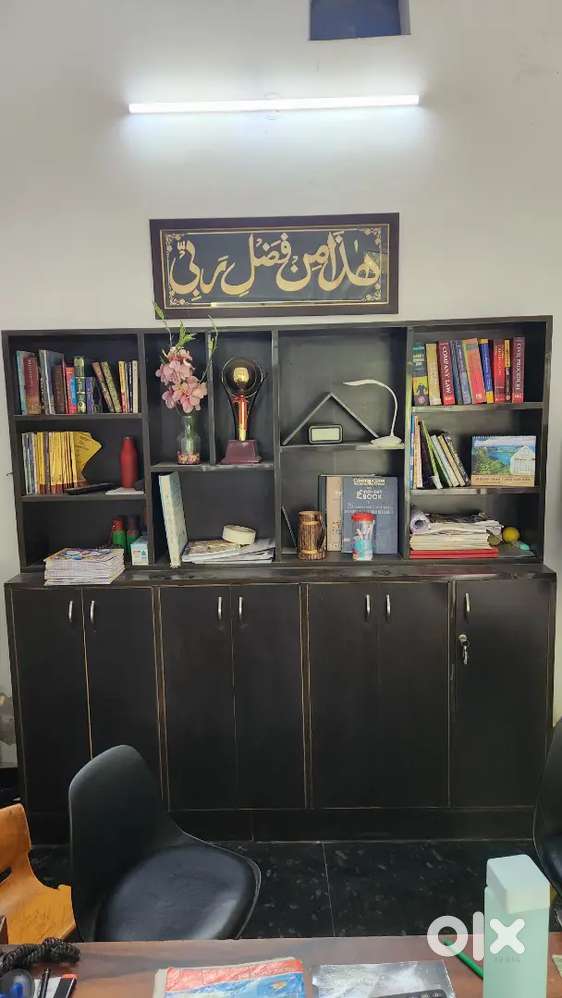 Huge book shelf 6.5 × 6.5  and double bed 6.5×6