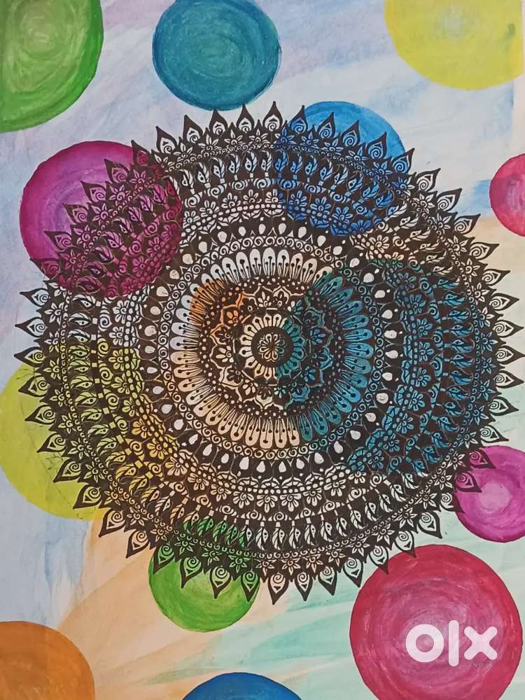 Mandala art painting