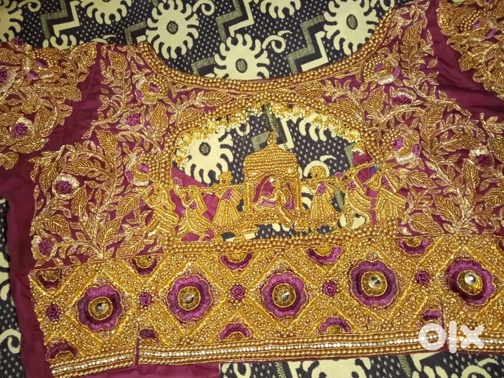 Grand zardosi aari work blouse