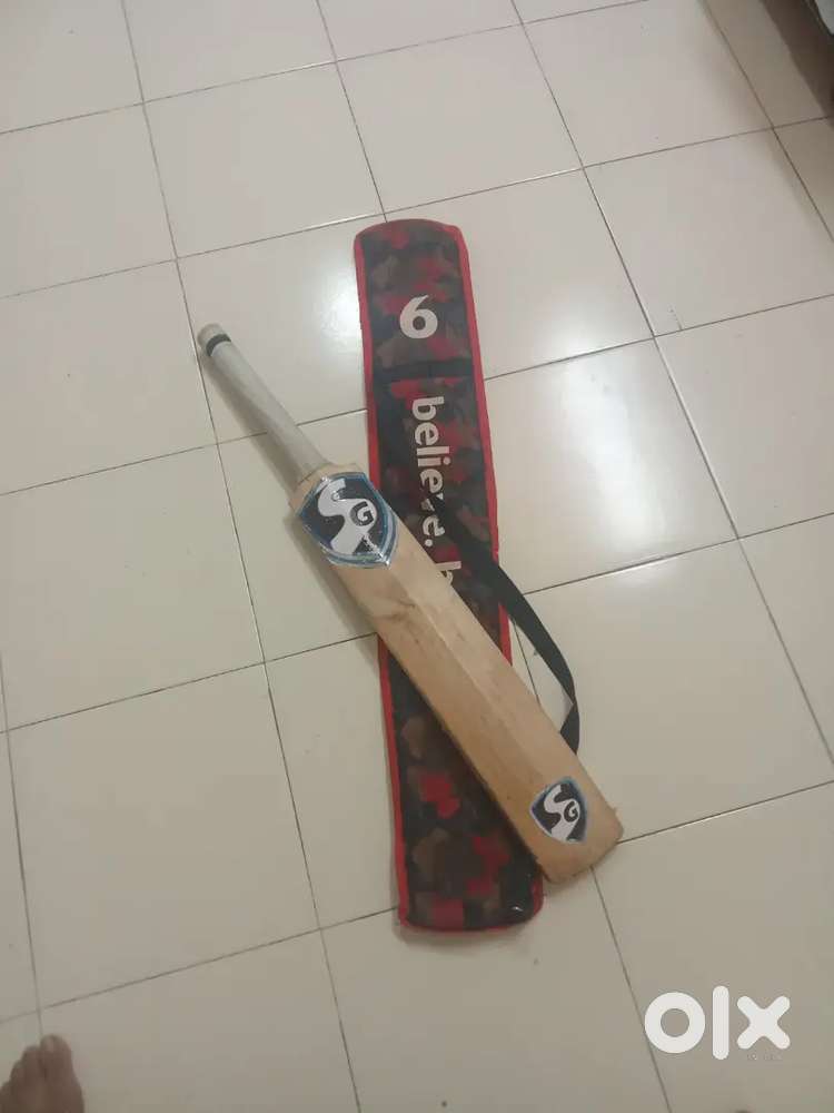 SG leather cricket bat 6