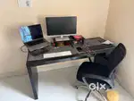 Computer table and chair