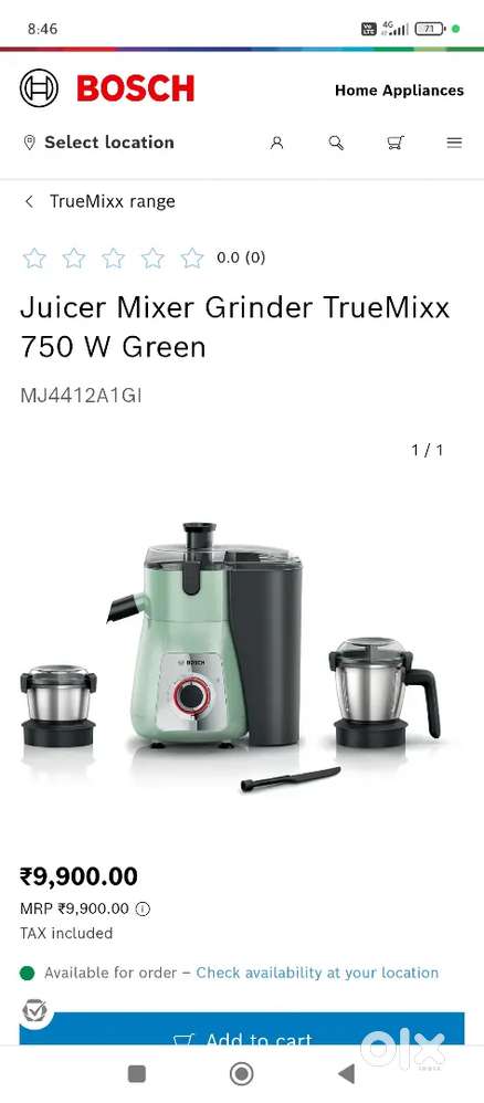Juicer mixer grinder