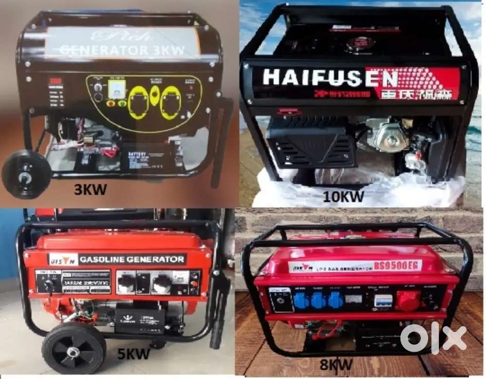 All New Bison Portable Genrator Available 1.5kw to 10kw Available