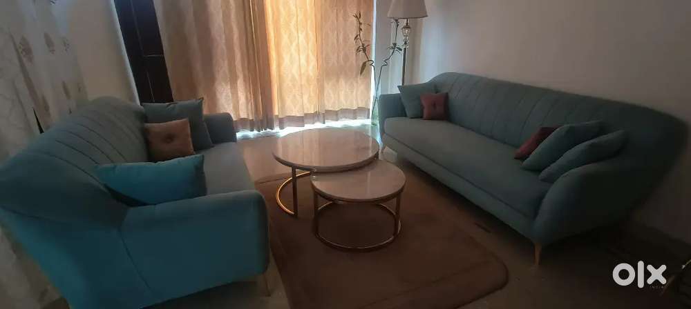 5 seater Sofa set with 2 set of coffee table