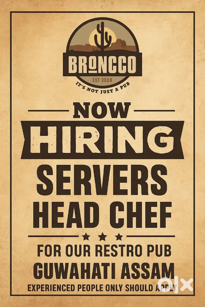 Hiring for Broncco, Guwahati.