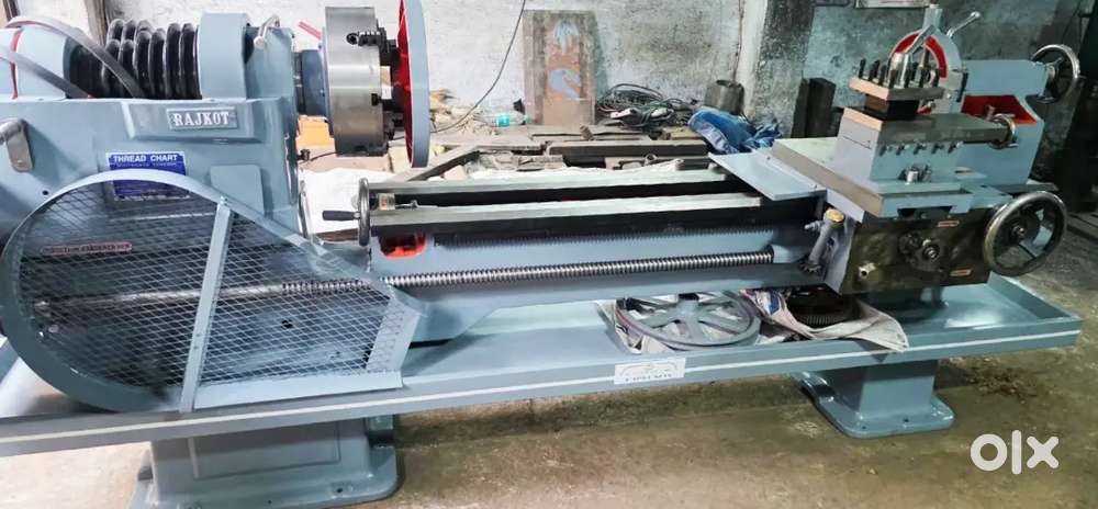 lathe machine Lathe Machine 9feet Bright Lathe Machine RAJKOT MAKE