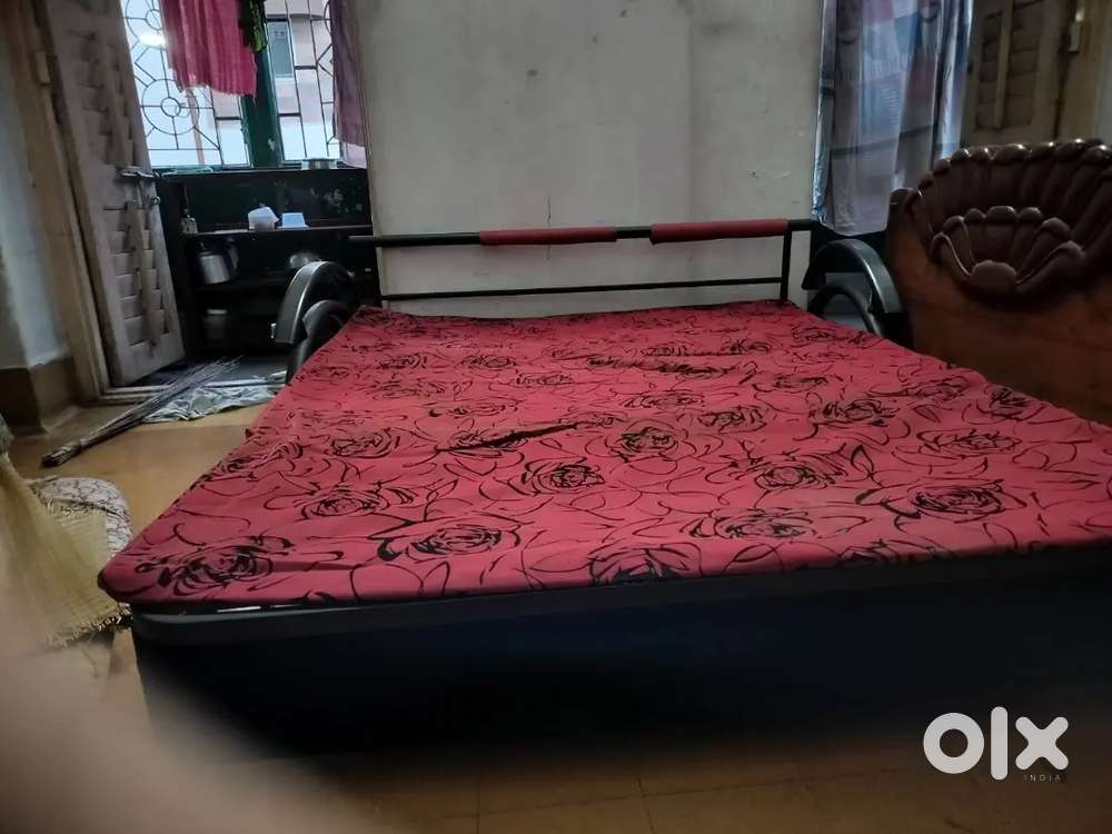 Wrought iron sofa cum bed