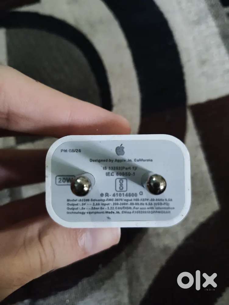 iPhone charger 20w with cabel