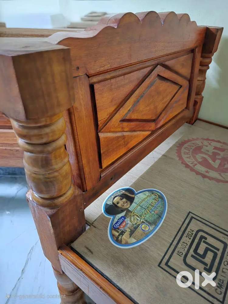 Woodenq Single bed cot for scale for Rs.13000