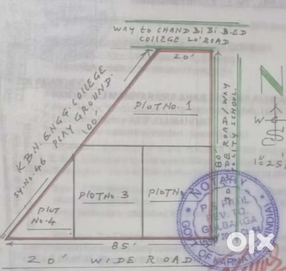Plot for sale beside peer bangali ground