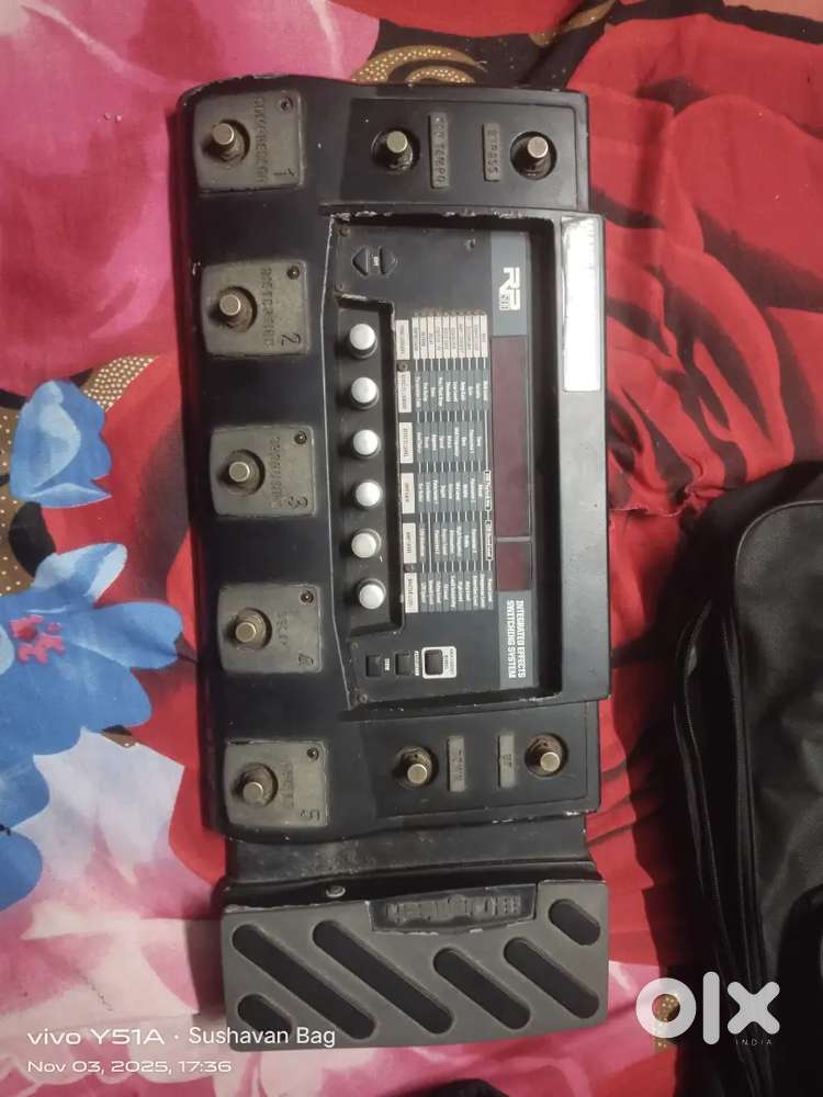 Guitar processor padle