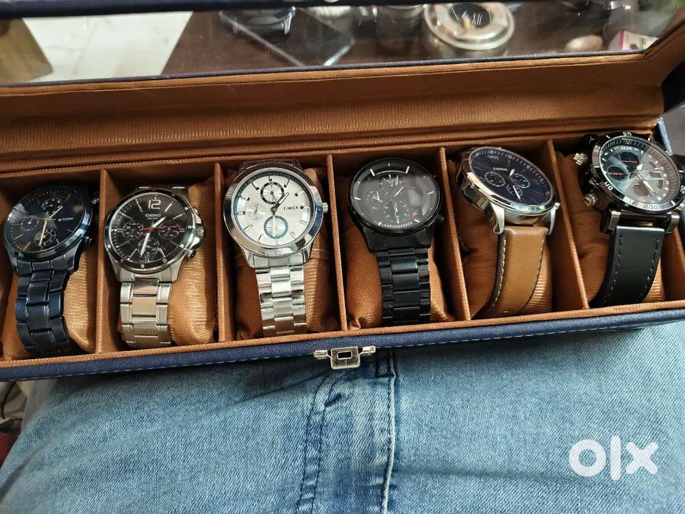 A set of 6 watches  Casio, Titan, Timex, Fossil, Fast Track Alinz