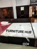 Latest double bed with almari combo package vol:8680