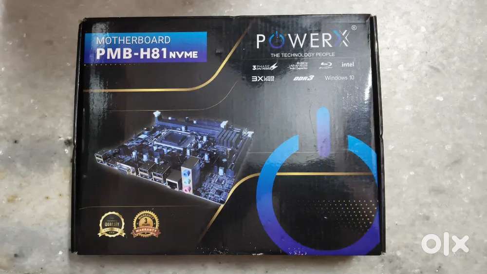 PowerX-H81 chipset motherboard with Intel Pentium and 4gb ram Combo