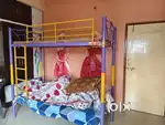 Double bed with matrix