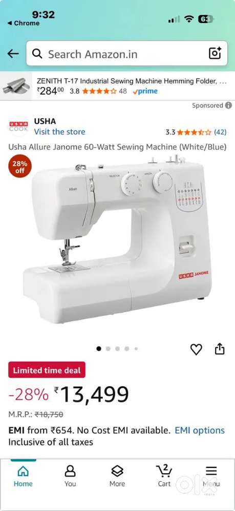 Usha janome machine