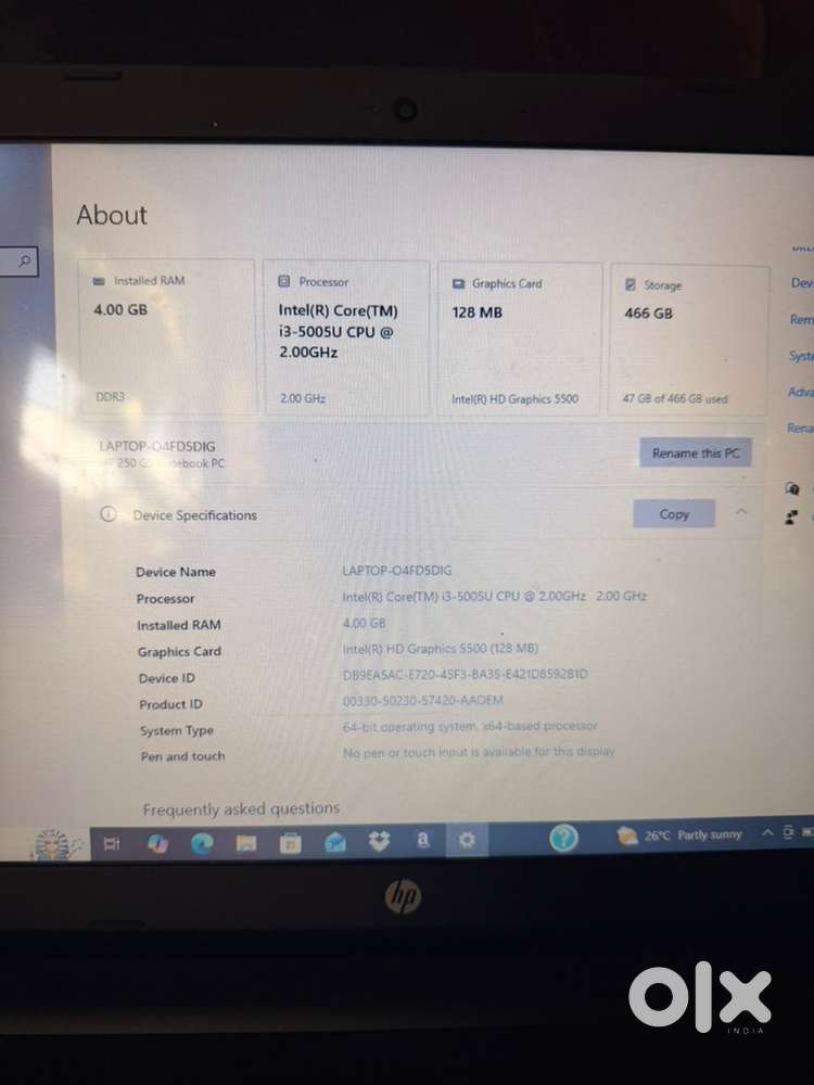 HP 250 G5 Notebook Pc