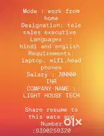 Tele sales exicutive