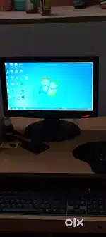 Computer (desktop) with super fine wooden rack